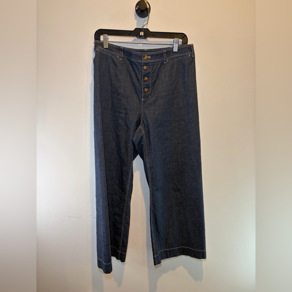 Lafayette 148 New York Dark Indigo Denim Pants